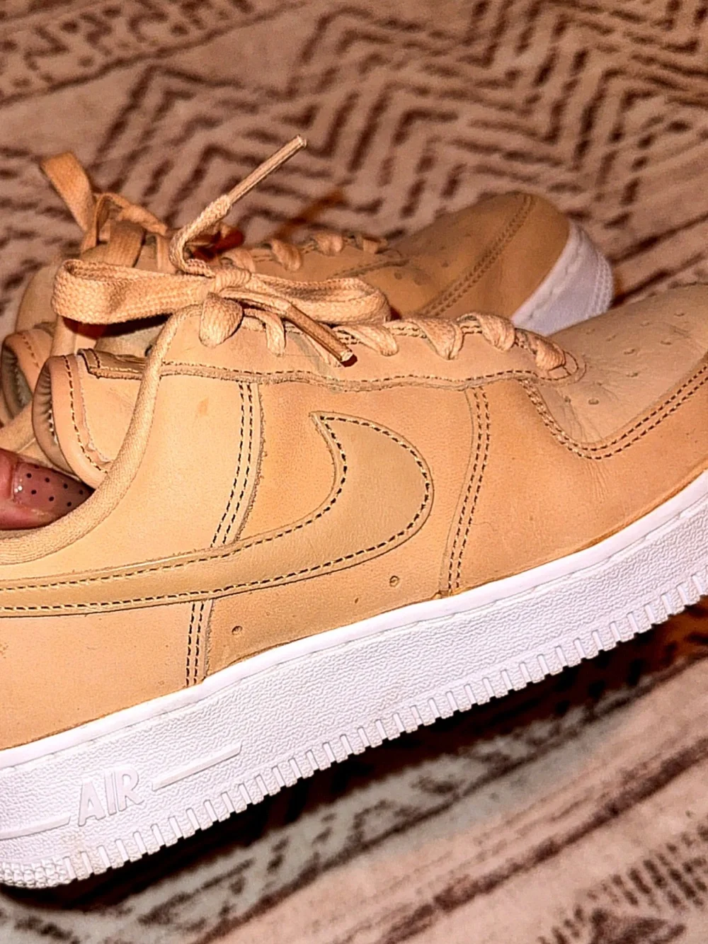 Nike Low-Top Sneakers in Tan/White - Picture 15 of 15